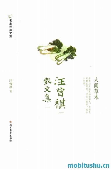 汪曾祺散文作品集.pdf 人间草木